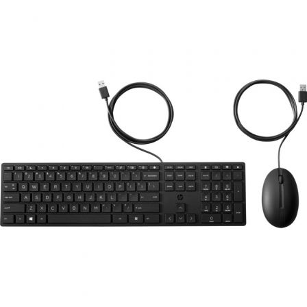HP Combo Teclado y Ratón Desktop 320MK USB-A Negro HP Combo Teclado y Ratón Desktop 320MK USB-A Negro